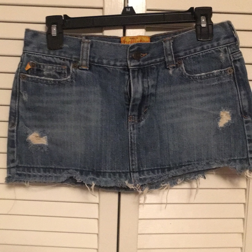 Hollister mini jean skirt!